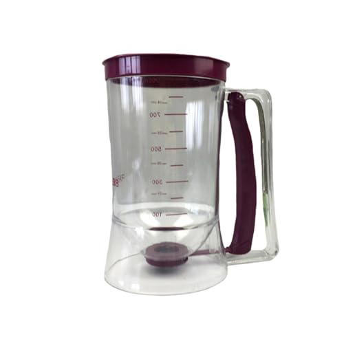 Pancake Batter Dispenser for Cakes Cookies, Graduated Scale, 900mL