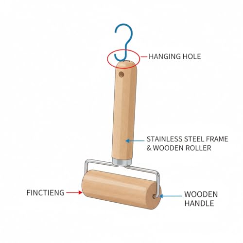 2 PCS Mini Rolling Pin, Small Wooden Pastry Roller