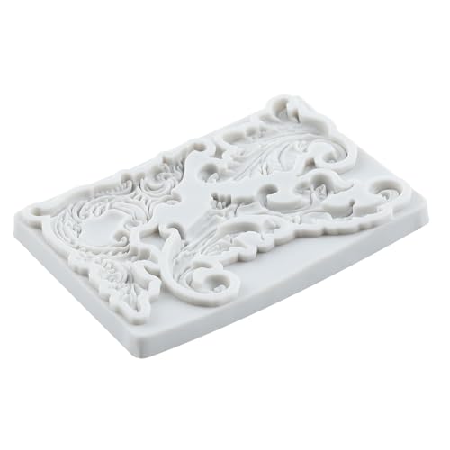 Lingzhi Baroque Fondant Molds Curlicues Scroll Lace Silicone Fondant Molds - color: Style B