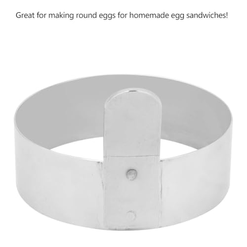 4Pcs Egg Rings Set, 3.5'' Stainless Steel Round Ring for Frying Eggs Pancakes Maker Molds Cooking Shaper for Breakfast - size: 3.5in*4pcs