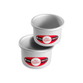 Fat Daddio's Anodized Aluminum Round Cake Pans, 2 Piece Set, 4 x 3 Inch - size: 4 x 3 Inch, Set of 2, style: Sets