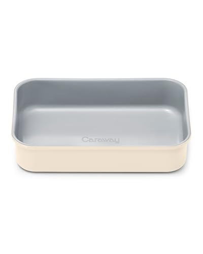 Caraway Non-Stick 9" x 6.5" Small Rectangle Baking Pan - color: Cream, size: Mini Rectangle Pan