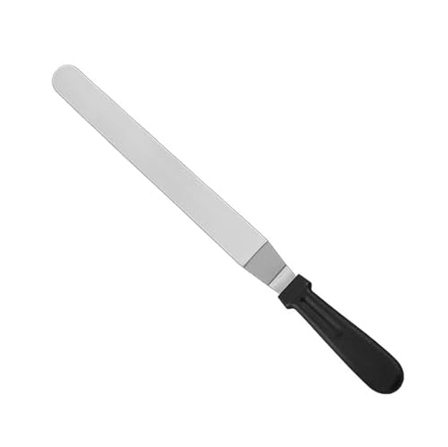 3pcs Baking Offset Spatula 6in 8in 10in Blade Plastic Handle Straight Stainless Steel Buttercream Baking Spatula Release Cutter Frosting For Cakes Desserts