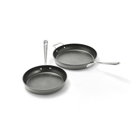 All-Clad HA1® Nonstick Fry Pan Set with lids, 2-Piece Set - size: 10" & 12" 2-Piece Fry Pan Set