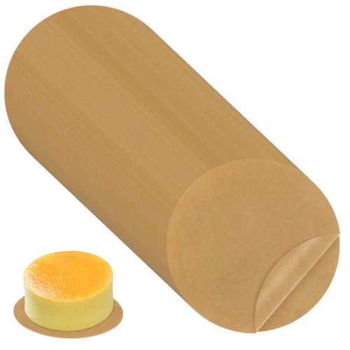 100pcs 6 inch Unbleached Parchment Paper Sheets Rounds, Heavy Duty Burger Patty Parchment Paper for baking, Precut Brown Non-Stick liners for Separating Patties, Bread, Tortilla Wrapping - size: 6inch-220pcs