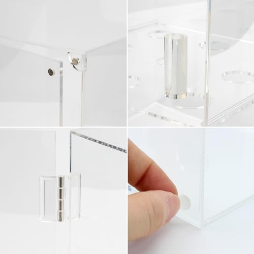 9Holes Ice Cream Cone Holder Stand, Acrylic Ice Cream Cone Cabinet - size: 9 Holes