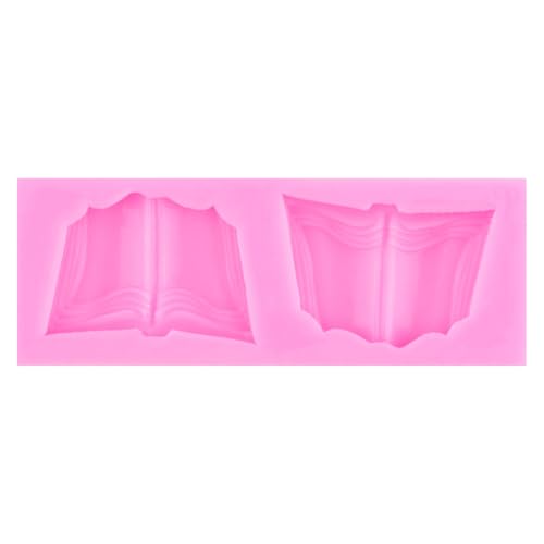 Mujiang Back to School Silicone Molds Book Pencil Fondant Mold Set Of 4 - color: Style B