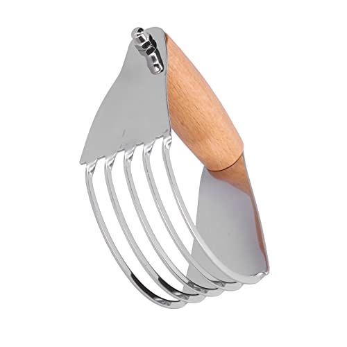 Pastry Cutter, Stainless Steel Dough Cutter, Pastry Blender with 5 Heavy Duty Blades and Comfortable Handle for Pastry Baking, Handle Length 7.5cm