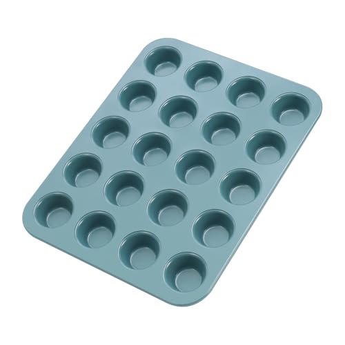 CHEFMADE Mini Muffin Pan, 20 Cups Non-Stick Tiny Cupcake Pan Bakeware - size: Mini Muffin 20 Cups