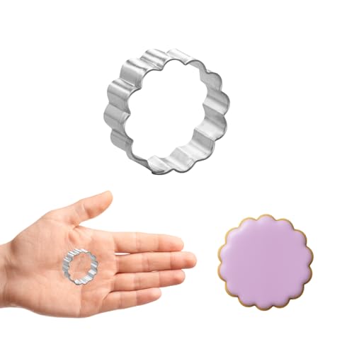Foose Cookie Cutters Mini Geometric Shape Cookie Cutter 3 Piece Set with Recipe Card, Made in the USA