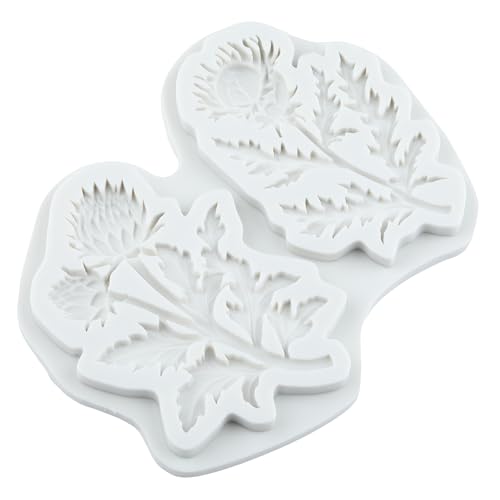 Thistle Flower Silicone Mold Flower Cake Decorating Fondant Molds - color: Style 17