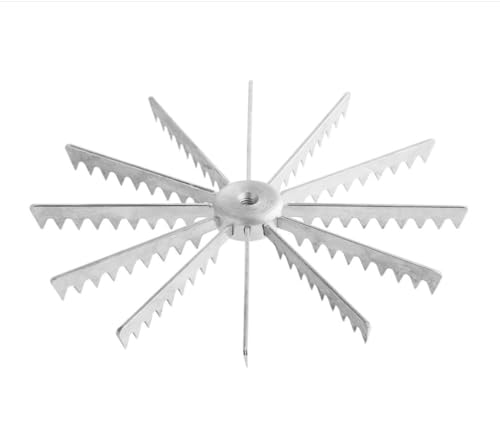 Soro Essentials- 12-Cut Aluminum Pie and Cake Marker- Guideline and Portion Divider Cake Cutter Silver Pie Slice Cutter Baking Tools Kitchen Accessories Cook Supplies for Cheesecake Pizza - size: 100"