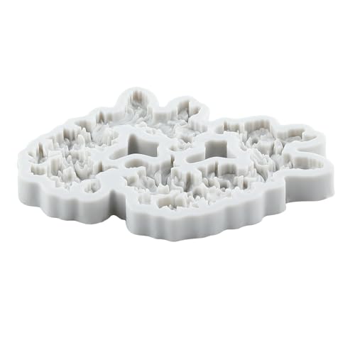 Lingzhi Baroque Fondant Mold Curlicues Relief Scroll Lace Silicone Molds - color: Style J
