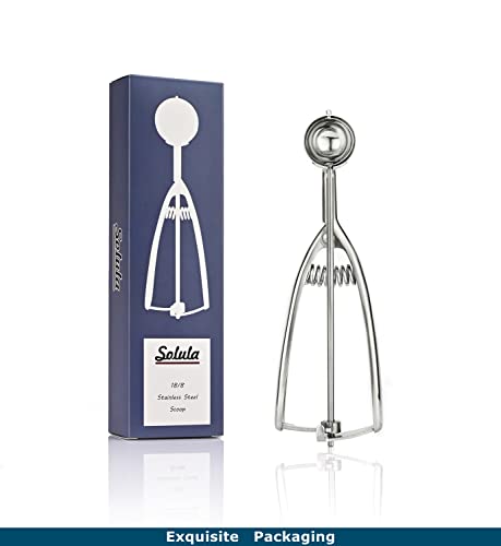 18/8 Stainless Steel Small Ice Cream Scoop Disher Melon Baller 0.6 Tablespoon - size: #100 (0.6 Tbsp)