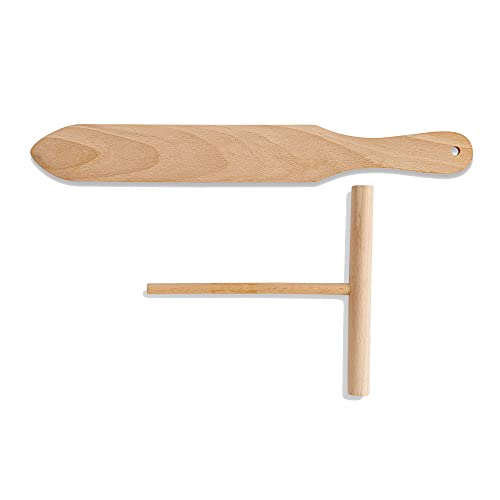 Mrs. Anderson’s Baking Crepe Spreader and Spatula Set, Romanian Beechwood, 2-Piece Set - size: Set of 2, Spreader and Spatula