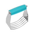 Dough Blender Heavy Duty Pastry Cutter Stainless Steel Butter Cutter Professional Baking Tool For Mixing Flour Butter (Blue) - color: Blue