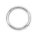 Pierced Owl 16GA Sterling Silver Hinged Segment Clicker Ring - size: Diameter: 9mm (23/64")