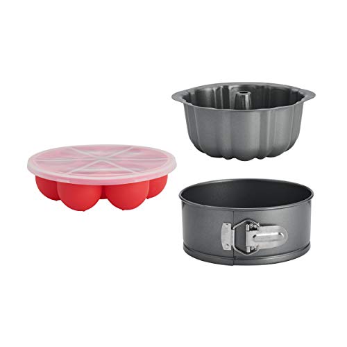 Instant Pot Official 4-Piece Nonstick Cooking Set: Versatile, Multi-Use, Dishwasher Safe, Oven Safe, and Excellent for Desserts, Meals, and Snacks - size: 4-piece