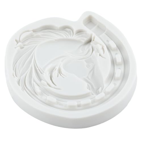 Horseshoe Fondant Mold Horse Silicone Molds Set Of 2 - color: Style J