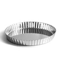 TeamFar Tart Pan, 9.5 Inch Stainless Steel Round Tart Pie Pan, 1PC