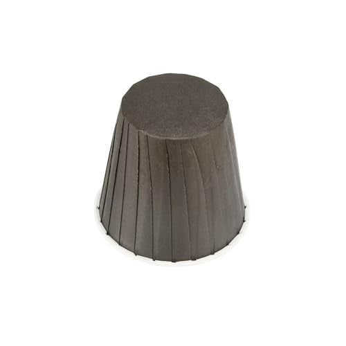 Restaurantware 4 oz Round Black Paper Tall Baking Cup, 200 Pack - color: Black, size: Tall