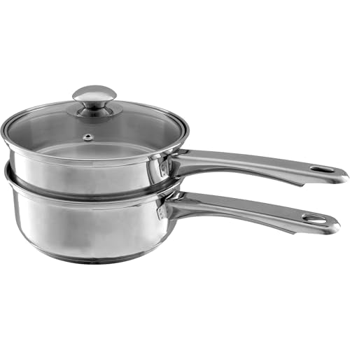 Classic Cuisine 6 Cup Double Boiler Pot Set, 7.75” x 3”