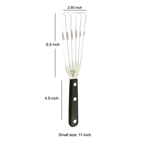 WALLFARM 11-Inch Fish Spatula, Flexible Stainless Steel Turner - size: 11 Inch