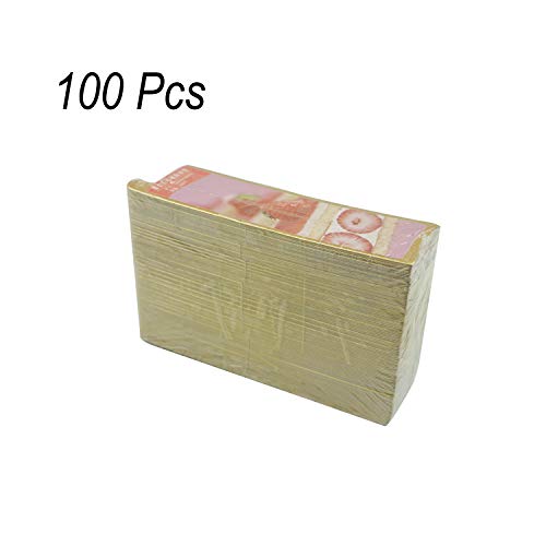 100 pcs 5.12"x1.57" Rectangular Cake Boards, Mousse Cardboard - size: Long bar rectangular - Gold