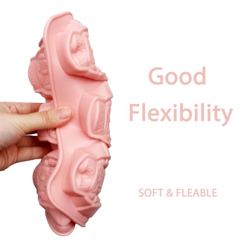 Nutcracker Silicone Mold for Chocolate Candy Christmas - color: Pink-QY402