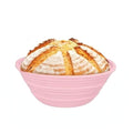 Banneton Bread Proofing Baskets,Silicone Sourdough Bread Baking Supplies, Bread Proofing Baskets for Sourdough, 9" Round Collapsible Sourdough Baking Basket (Pink) - color: Pink Round