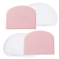 Dough Bowl Scraper Silicon Pastry Scrapers Home Kitchen Food Grade PE Backing Dough Blenders Hard Cutter for Cooking Bread Cake Mixing Pastry Dough Scrapers 4 Packs