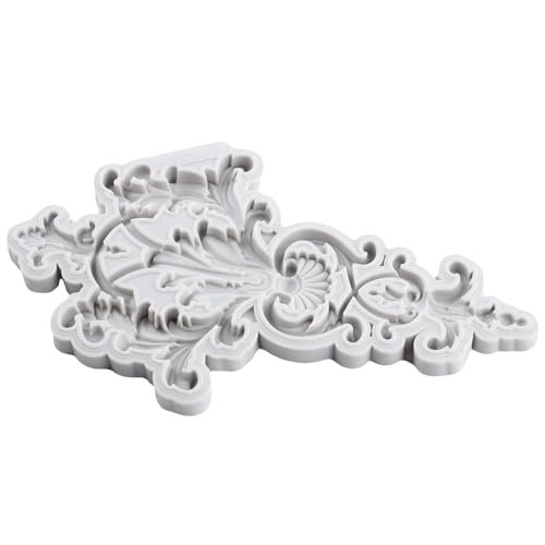 Lingzhi Baroque Fondant Molds Curlicues Scroll Lace Silicone Mold - color: Style P