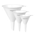 DolphinSmile Funnels for Kitchen Use Filling Bottles 3 Pcs Plastic Funnel - color: White