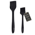 HOTEC 600℉ Heat Resistant Silicone Basting &Pastry Brushes, Black 2 - color: Black 2