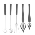 5 PCS Candy Dipping Tools Cooking Spoons Stainless Steel Set