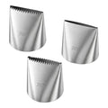 3 Pcs Frosting Piping Tips, Piping Tips for Cake Decorating, Stainless Steel Icing Pipings Nozzles, Cake Icing Nozzles Tip for Cupcakes, Cakes, Cookie and Decorating