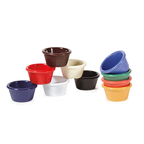 G.E.T. RM-387-R 2 oz. Fluted Ramekin, Melamine, Red (Pack of 12) - color: Red, size: 2 Ounce, style: Fluted