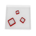 diamond Set of 3 Mini Plastic Cutter for Fondant, Clay, Crafts, Icing, Baking (1.25", 0.75", 0.5")