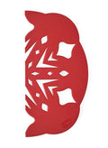 Talisman Designs Pie Top Cutter | Pie Crust Cutter | Pie Decorating Tools | Pie Pastry Baking Accessories | Stencil Crust Cutout | 10-Inch | Snowflake Design | Red - style: Pie Top Cutter - Snowflake