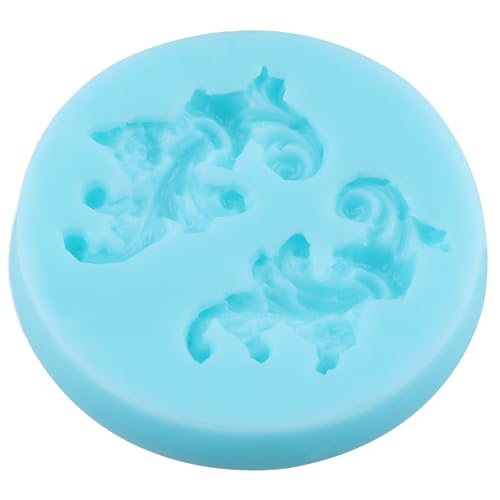 Baroque Style Curlicues Scroll Lace Fondant Silicone Molds - color: Style H