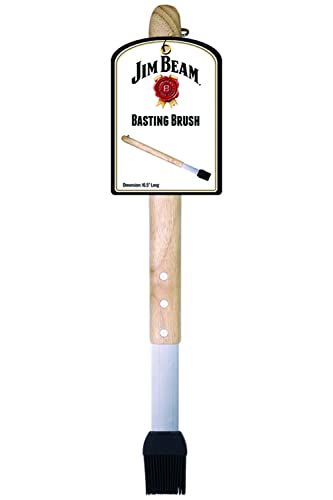 Jim Beam JB0140 Wooden Handle Silicone Head Basting Brush