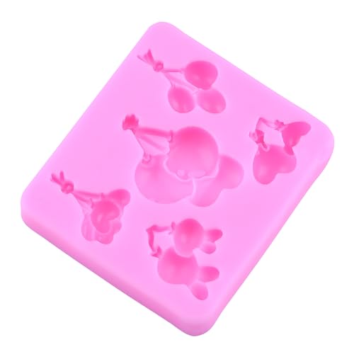 Bear Silicone Mold Balloon Fondant Mold Teddy Bear Mold Set Of 4