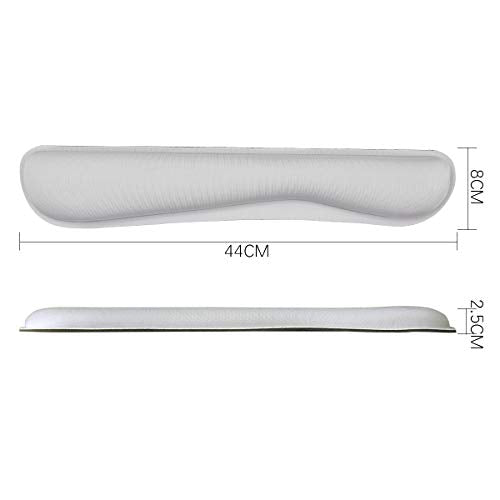 Ergonomic Keyboard Mouse Pad Wrist Rest Support Set for Laptop/Computer/Desktop,Memory Foam Hand Rest Wrist Cushion for Gaming/Office,Lightweight Comfortable & Pain Relief (Greyish White) - color: Greyish White