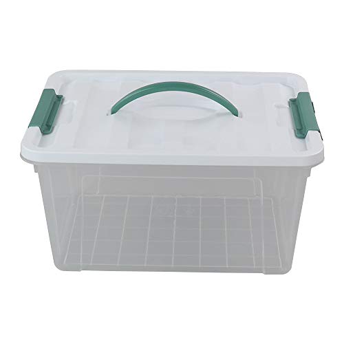 Gloreen 14 Quart Clear Storage Bins with Lid and Handle, Multipurpose - size: 14 Quart, 1 Pack