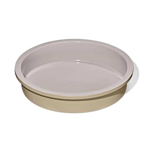 OXO Good Grips Non-Stick Pro Ceramic Coated Metal Bakeware – Biscuit, 9" Round Cake Pan (Pack of 6) - color: Biscuit, size: 9" Round Cake Pan (Pack of 6)