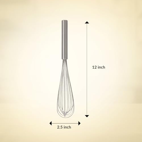 Mrs. Anderson’s Baking French Whisk, Stainless Steel, 12-inches - style: French