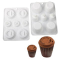 2pk Silicone Coffee Cup Baking Mold Easy Release for Desserts