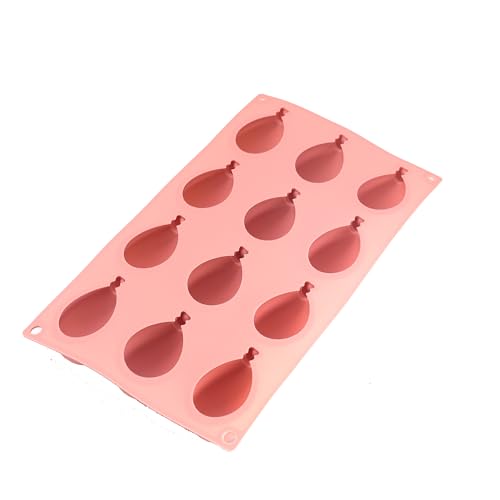 X-Haibei Christmas Ballon Shaped Soap Cake Jello Crayon Resin Chocolate Bombs Making Silicone Mold 2oz per cell