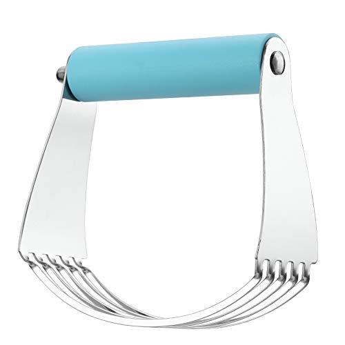 Spring Chef Large Pastry Cutter For Baking, Pro Pastry Blender, Aqua Sky - color: Blue (Aqua Sky), size: 4" Large
