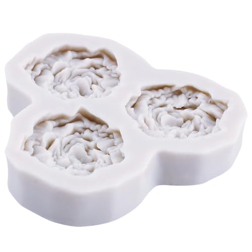 3D Peony Flower Fondant Mold Flower Silicone Molds Set Of 2 - color: Style C